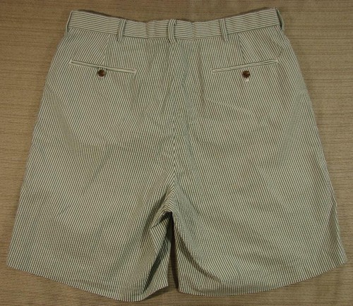 Men's Ralph Lauren POLO Golf SEERSUCKER bermuda shorts 34 green - Picture 2 of 3