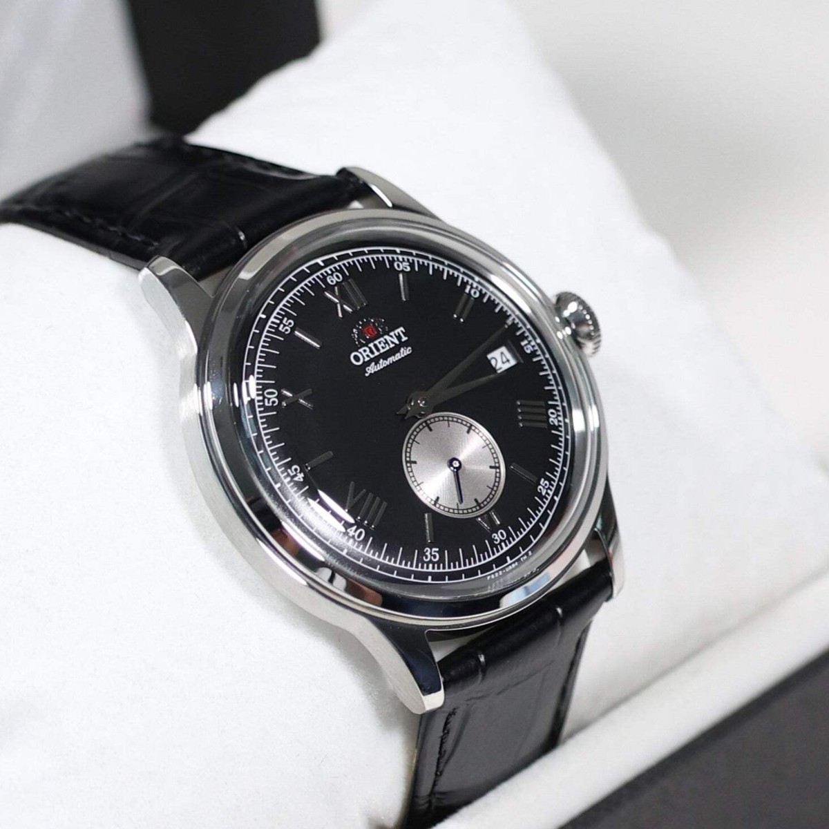Orient Classic 38mm Black Dial Seconds Hand Automatic Watch RA