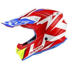 CASCO MOTO CROSS ENDURO KAPPA KV49 EVO GREAT ROSSO BIANCO TAGLIA L