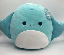 2023 Squishmallows Original 14 inch Maggie the Teal Stingray with White Belly