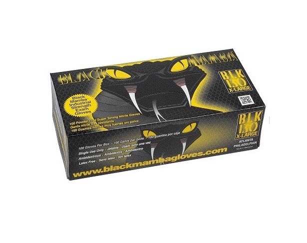 Gants Nitrile Noir BlackMamba XXL : finis les gants déchirés à l'usage