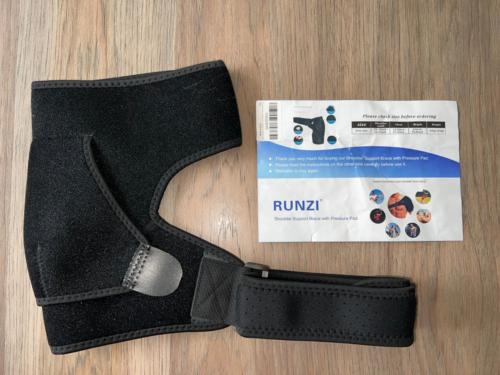 NEU Runzi Schulterstütze Bandage mit Druckpolster für verstellbare Schulter - Bild 3 von 3