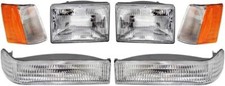Fits 1993-1998 Jeep Grand Cherokee Headlights Driver And Passenger Set Both Side