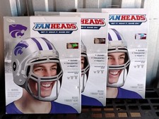 Lot K State KSU Wildcats FanHeads Novelty Helmet Collegiate Licensed Lot of 3