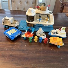 Vintage 1984 Lil Playmates Space Station Playset Mixed Lot Figures Vehicles HTF