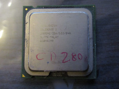 Intel Celeron D 2,80 GHz Sockel 775 SL7TN SN Q504A199 Prozessor CPU