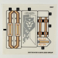 LEGO STICKER SHEET 70324 NEXO KNIGHTS Merlok's Library 2.0 Stickers Decals