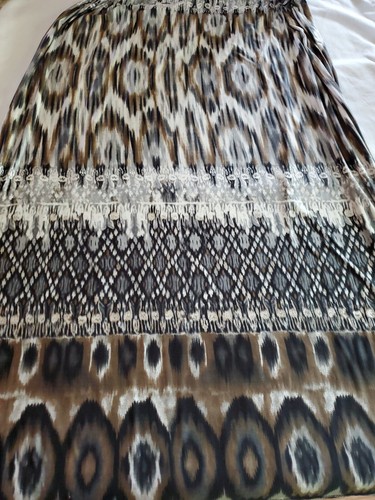 Azules Strapless Aztec,Jungle Maxi Dress Womens/Jr's Large. EUC. MOD - Picture 6 of 9