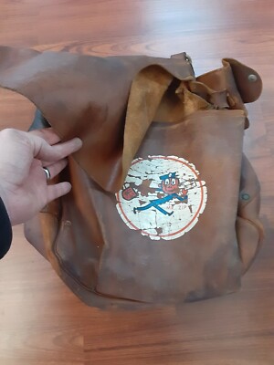 Rare Vintage USPS 1964 Byron U.S MAIL Mr Zip Postal Leather Carrier Bag w/ Pouch