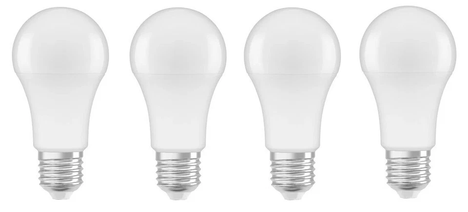 4x OSRAM LED Star Classic Birne E27 kaltweiß 4000K matt 13W = 100W EEK:F(Sp.A-G)