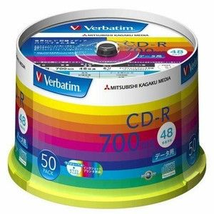 50-Verbatim-Blank-CDR-Discs-700MB-48x-CD-R-SR80SP50V1-Spindle-4991348061395