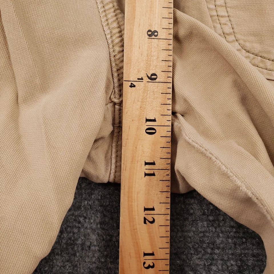 Pantalones Cortos American Eagle Mujer 12 Marrón Utilitario Elastizados Tiro Medio Frente Plano Cremallera Mosca Foto 4 de 4