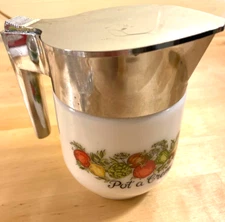 Vintage Corning Ware Gemco Spice of Life Creamer Pitcher Pot A Creme made in USA