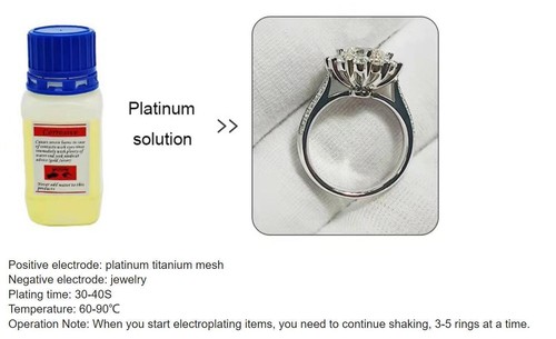 100ML Plating Solution Platinum Jewelry Electroplating Water Oxidized Liquid - Picture 10 of 42