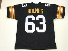 UNSIGNED CUSTOM Sewn Stitched Ernie Holmes Black Jersey  M, L, XL, 2XL