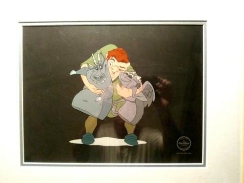 BELLTOWER BUDDIES, DISNEY HUNCHBACK OF NOTRE DAME LTD. ED. SERICEL CUSTOM FRAMED - Picture 3 of 8
