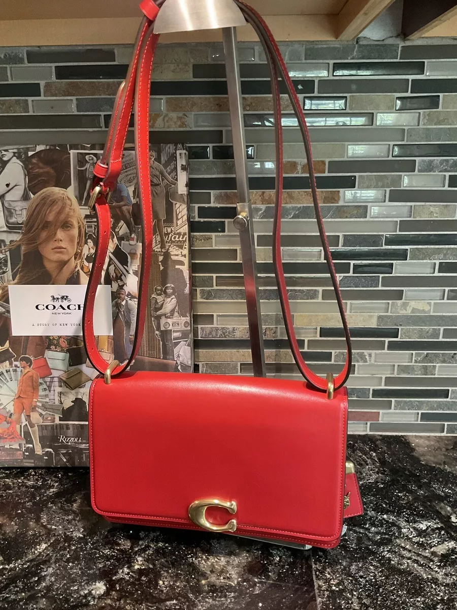 COACH Bandit Luxe Leather Shoulder Crossbody Bag