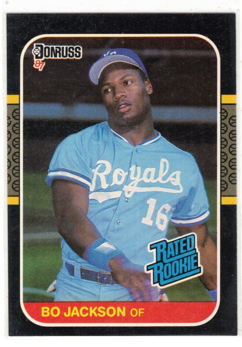 1987 DONRUSS RATED ROOKIE BO JACKSON #35 SWEET!