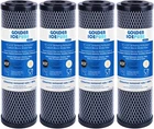 Whole House CTO Carbon Sediment Water Filter Cartridge,1 Micron 2.5" x 10",4PACK