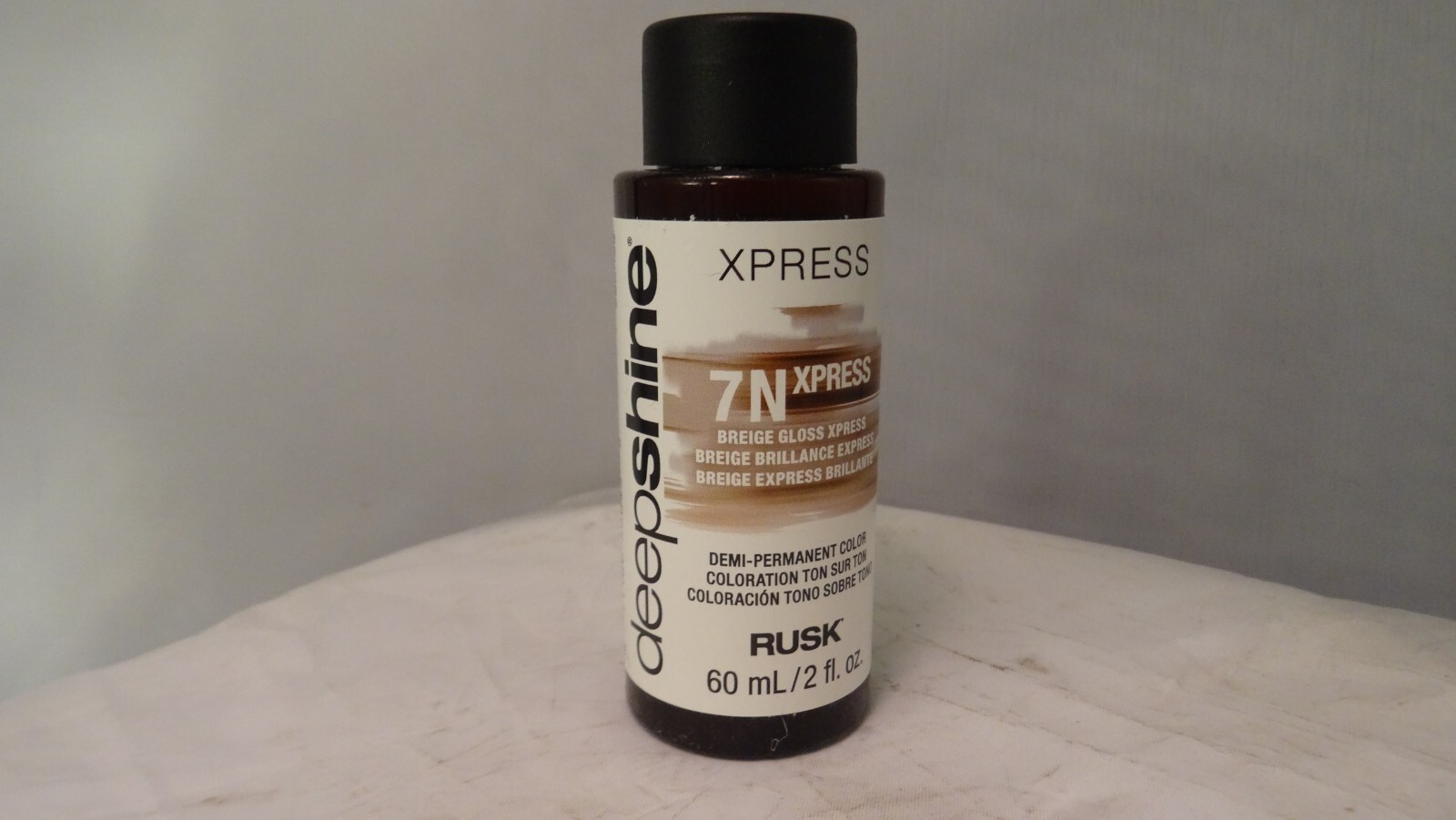 Rusk Deep Shine 7N XPRESS Breige Демисезонный краситель для волос, 2 жидких унции, НОВИНКА!