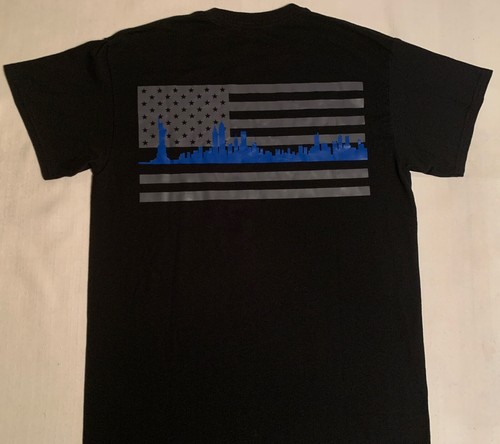 NYPD New York City Police Finest Team T- Shirt Sz M NYC Finest Manhattan South - Picture 4 of 5