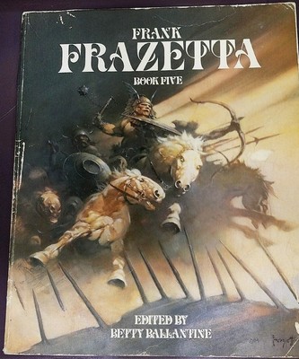 1985 Full Color Plate /"Tarzan Kills Lion/" by Frank Frazetta Fantastic