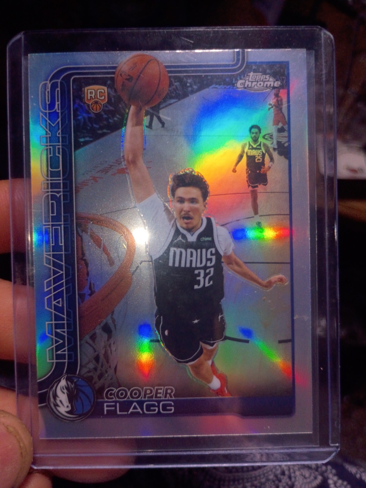Cooper Flagg 2026 Topps Chrome Basketball #151 Refractor RC Rookie Mavericks