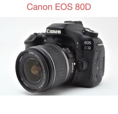 Canon EOS 80D DSLR Camera with EF-S 18-55mm Lens Excellent