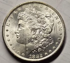 1882 CC MORGAN SILVER DOLLAR COIN SILVER UNCIRCULATED BEAUTY