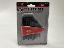 Performance Tool W1391 12-Piece SAE Hex Key W...