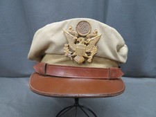 WWII US ARMY AIR FORCE OFFICERS CRUSHER VISOR CAP-DOBBS FIFTH AVENUE