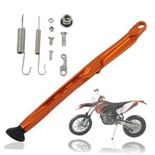 Dirt Bike Parking Side Stand Kickstand Kit,Motorcycle Kickstand Side Orange
