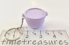 Tupperware keychain mini Mega thatsa Bowl in Lavender rare color tinietreasures