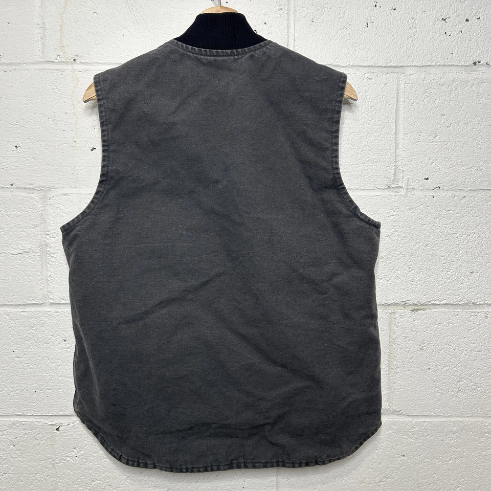 Vintage Carhartt Quilt-Lined Artic Vest “Shadow Grey” V02-029 Men’s Medium - Image 2 of 4