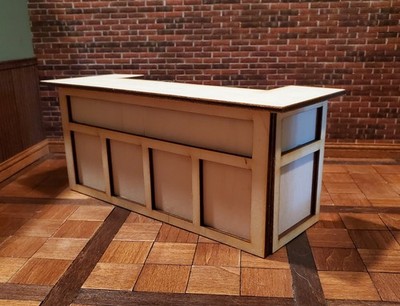 Dollhouse Pub Bar DIY KIT Wood Large Tudor or Irish 1:12 Scale Miniature
