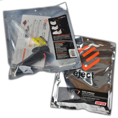 #ad Simpson Racing 895 01 30 CO2 Inflator Eject Helmet Removal System Kit $18.58