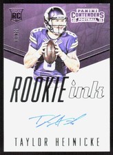 2015 Panini Contenders Rookie Ink Taylor Heinicke Rookie Auto Minnesota Vikings
