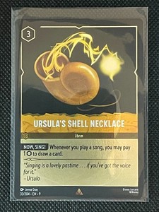 Ursula's Shell Necklace 33/204 Disney Lorcana Fabled RARE FOIL