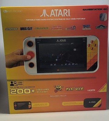 MY ARCADE ATARI Gamestation Go Portable Video Game System 200+ Games! - SEALED!