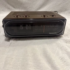 Vtg Panasonic RC 6015 Flip Alarm Clock Radio Back to The Future Tested