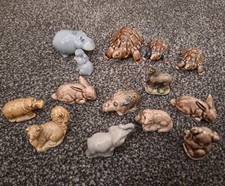 Wade Whimsies Figurines job lot tortoise hippo dinosaur jungle farmyard animals