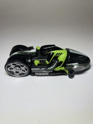 Mattel Hot Wheels Thunder Cycles Pull-Dog Motorrad / Bike - Schwarz / Grün 2004