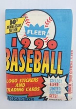1990 Fleer Baseball Cards (1) Unopened Sealed Wax Pack - Frank Thomas NNOF error