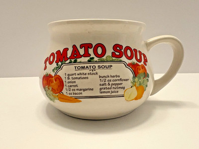 VTG 1970S Dat I 'Da-it Ceramic Tomato Soup Recipe Mug