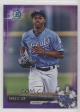 2017 Bowman Chrome Prospects Purple Refractor 78/250 Khalil Lee #BCP218 0l1