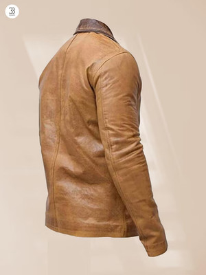 Arthur Morgan RDR2 Leather Jacket, Vintage Brown Cowboy Coat, Red Dead Redemptio