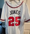 ANDRUW JONES MLB ATLANTA BRAVES SIGNED AUTOGRAPHED JERSEY XL