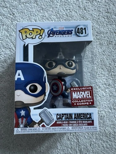 Funko Pop! MARVEL Avengers Endgame CAPTAIN AMERICA  #481 W/ Protector