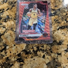 2024-25 Panini Prizm Monopoly RJ Barrett #68 Red Wave Prizm Toronto Raptors Card