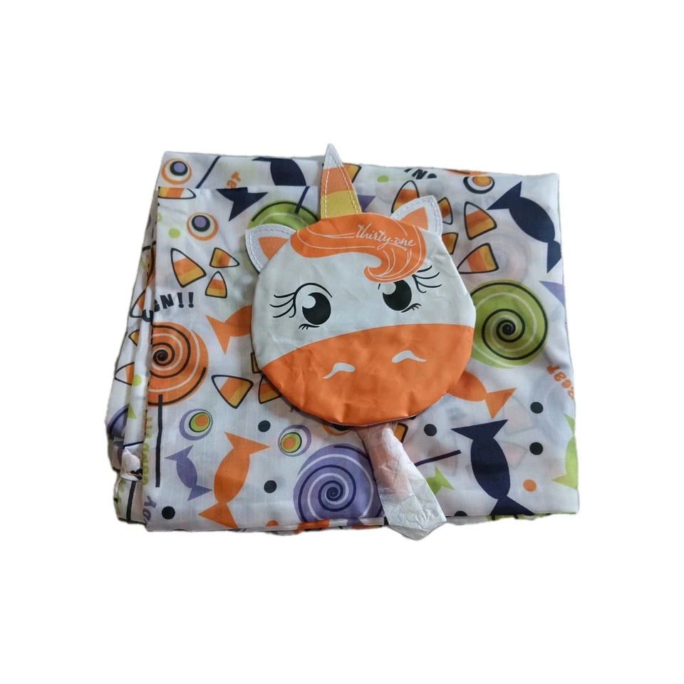 Bolso de Mano Plegable Thirty One Unicornio Confitado Halloween Truco o Trato - Nuevo  Foto 3 de 4
